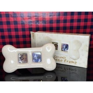 VTG AVON Ceramic Dog Bone Frame suit 2 photos